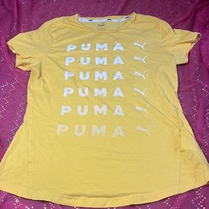 PUMA yellow women’s logo tee